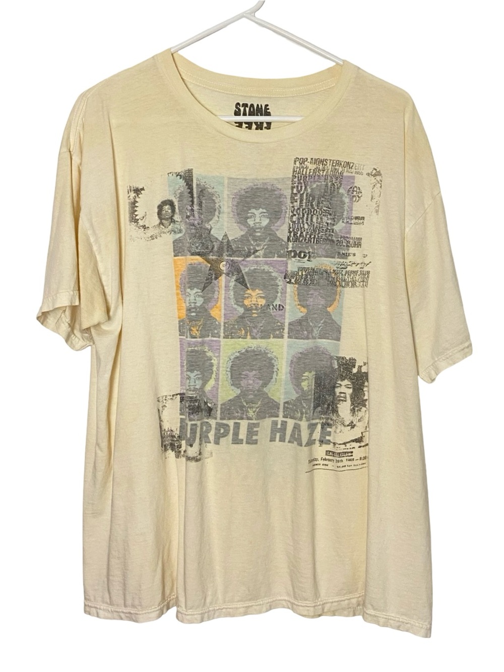 Jimi Hendrix Purple Haze Band Tee Tshirt Unisex Size XL Chest 22 x Length 27